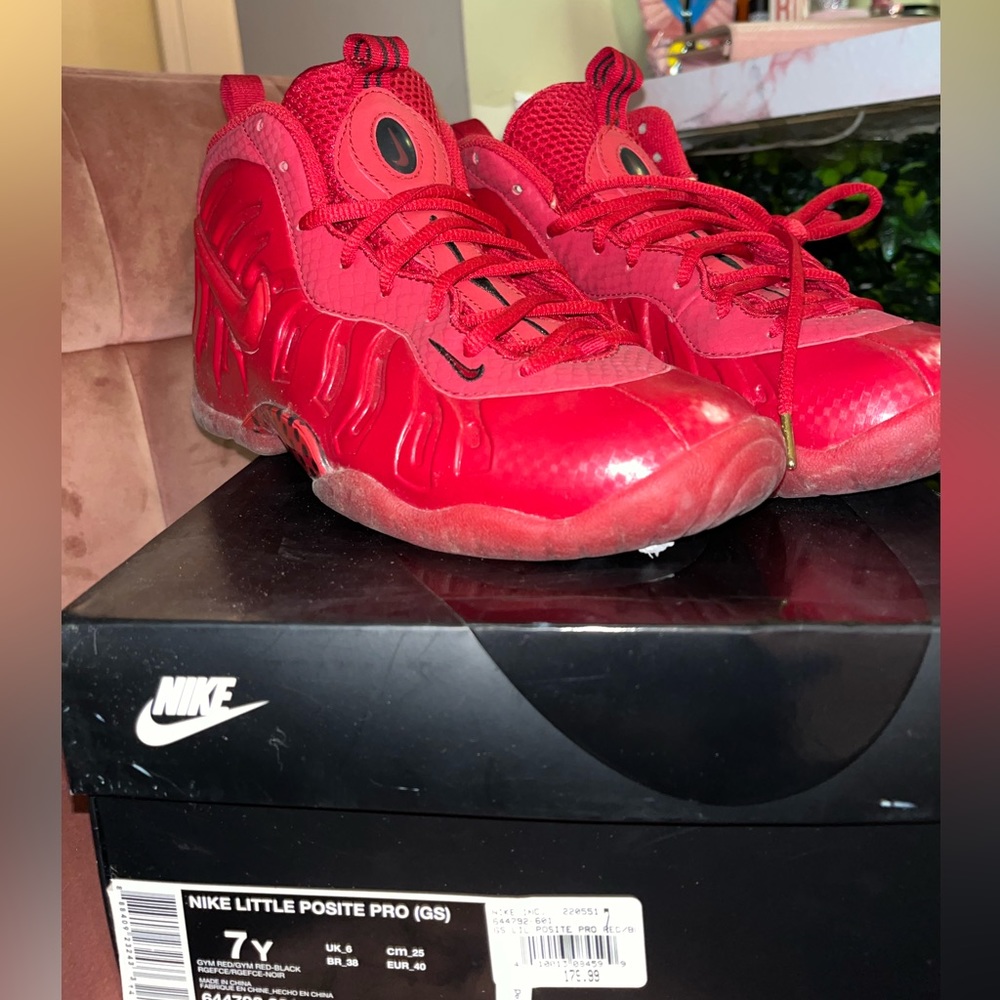 GS red October foam posites 7Y